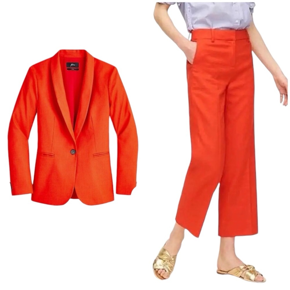 J. Crew Bright Orange Women's Blazer